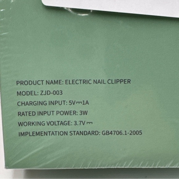 NIB Purple Electric Nail Clipper Stainless Steel & Plastic New in Box (Sealed) - Picture 8 of 9